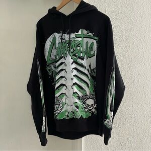 Gnarcotic Skelly Men’s Black Hoodie - Men’s Size XL